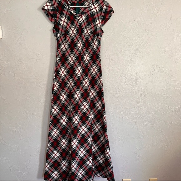 jcpenney Dresses & Skirts - Vintage JCPenney Plaid Maxi Dress, Size S